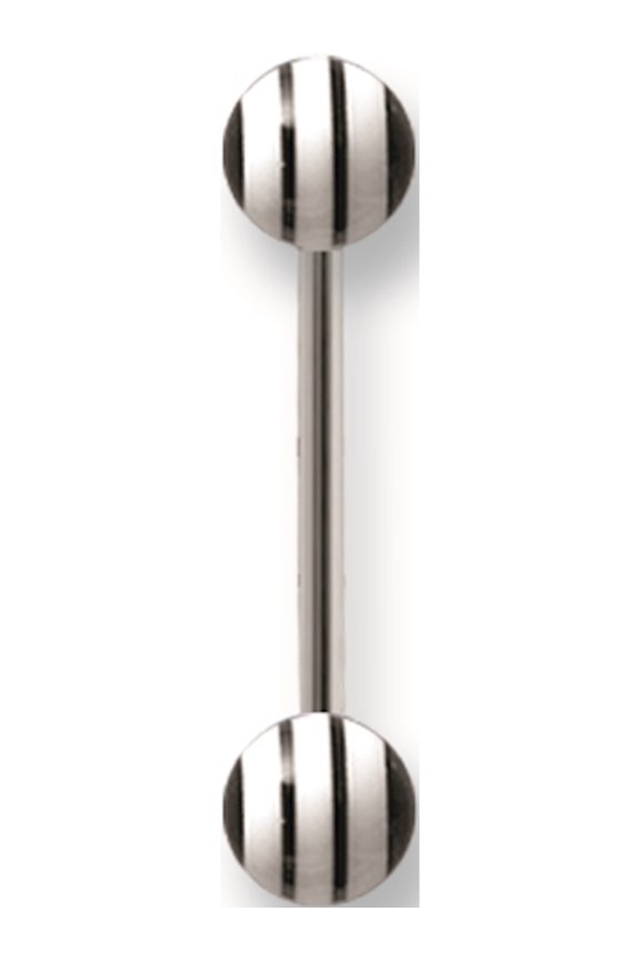 Designer Stainless Steel Sgss Bb W Uv Sensitive Racing Stripe Acrylic Balls 14G (1.6Mm) 5/8 (15M Made In China -Jewelry By Sweet Pea Creations