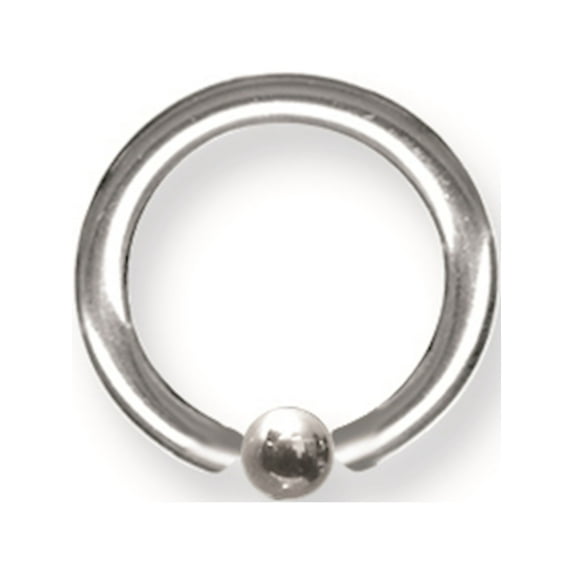Designer Stainless Steel Sgss Captive 10G (2.6Mm) 1/2 (13Mm) Dia 3Mm Gap W 4Mm Ball Made In China -Jewelry By Sweet Pea Creations