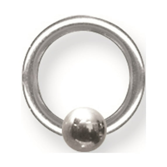 Designer Stainless Steel Sgss Captive 12G (2Mm) 3/8 (10Mm) Dia 4Mm Gap W 5Mm Ball Made In China -Jewelry By Sweet Pea Creations