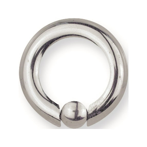 Designer Stainless Steel Sgss Captive 6G (4.1Mm) 5/8 (15Mm) Dia 5Mm Gap W 6Mm Ball Made In China -Jewelry By Sweet Pea Creations