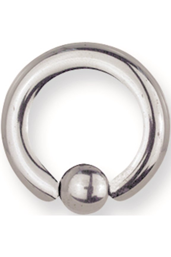 Designer Stainless Steel Sgss Captive 8G (3.2Mm) 1/2 (13Mm) Dia 5Mm Gap W 6Mm Ball Made In China -Jewelry By Sweet Pea Creations