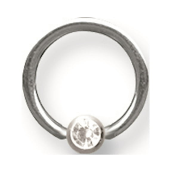 Designer Stainless Steel Sgss Captive W Press Fit Gem Ball 14G (1.629Mm) 10Mm Dia 4Mm Pres Made In China -Jewelry By Sweet Pea Creations