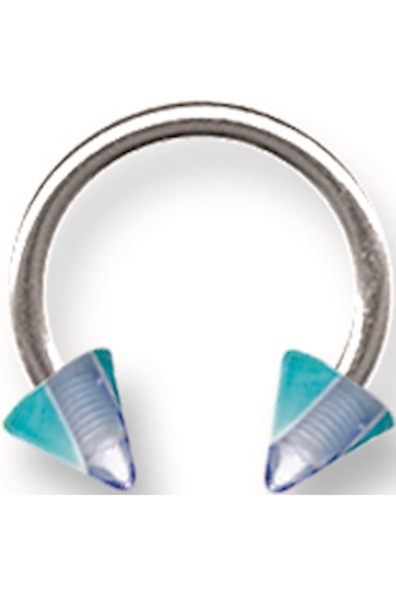 Designer Stainless Steel Sgss Circ W Acrylic Vert Layered Cones 14G (1.6Mm) 7/16 (12Mm) Dia 4M Made In China -Jewelry By Sweet Pea Creations