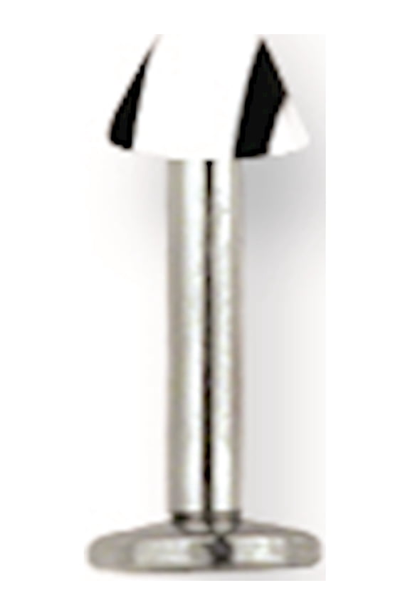 Designer Stainless Steel Sgss Labret W Acrylic Vert Racer Stripe Cone 14G (1.6Mm) 5/16 (8Mm) Lon Made In China -Jewelry By Sweet Pea Creations