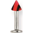 thumbnail image 1 of Designer Stainless Steel Sgss Labret W Acrylic Vert Racer Stripe Cone 16G (1.3Mm) 5/16 (8Mm) Lon Made In China -Jewelry By Sweet Pea Creations, 1 of 2
