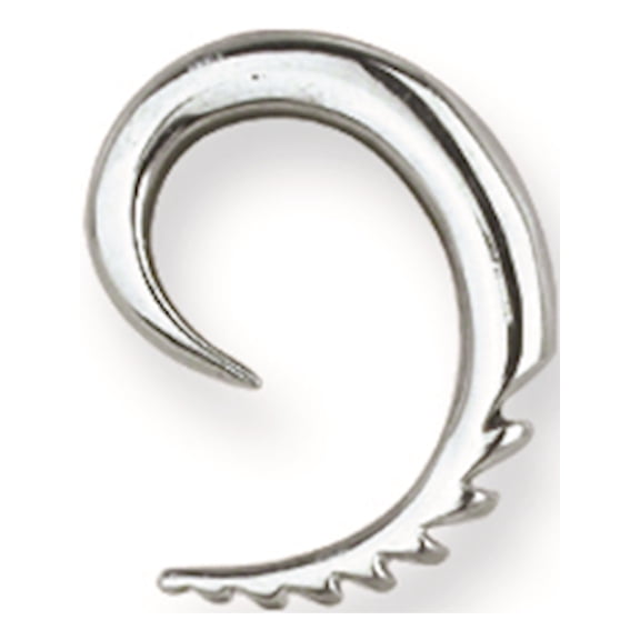 Designer Stainless Steel Sgss Spiral Plug W Ridges Made In China -Jewelry By Sweet Pea Creations