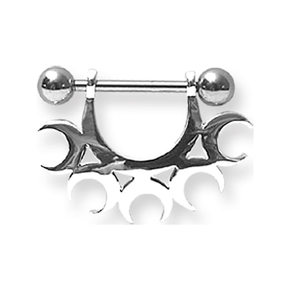 Designer Stainless Steel Surgical Stl Bb W Nipple Shield Made In China -Jewelry By Sweet Pea Creations