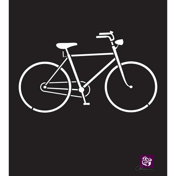 Designer Stencil 6 Inch X 6 Inch-Bicycle