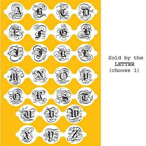 Designer Stencil Martha Stewart 9" Cake Letter - J