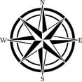 thumbnail image 1 of Designer Stencils 12 Inch Compass Rose Wall Stencil - 3727, 1 of 1