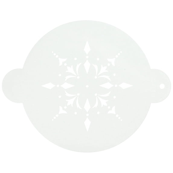 Designer Stencils C150 Round Medallion Cake Stencil, Beige/semi-transparent