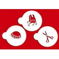 thumbnail image 1 of Designer Stencils C203 Three Upsherin Symbols Cookie Stencils, Beige/semi-transparent, 1 of 4