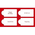 thumbnail image 1 of Designer Stencils C248 Celebration Sayings Stencils (Happy Birthday, Congratulations, Get Well Soon, Thank You), Beige/semi-transparent, 1 of 4