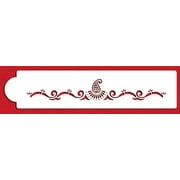 Designer Stencils C392 Mehndi Cake Tier 3 Cake Stencil, Beige/semi-transparent