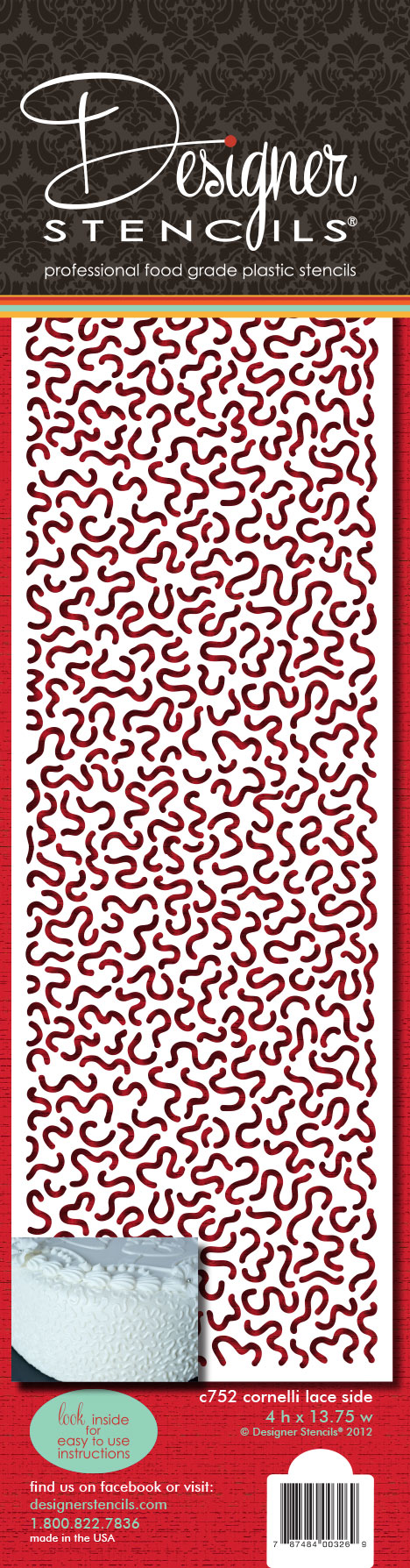 Graduation Cake Stencil - 5x6.5 Inch Food Grade Stencil For Baking Decorating