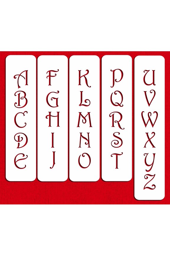 Designer Stencils Contemporary Monogram Letters 1.75"