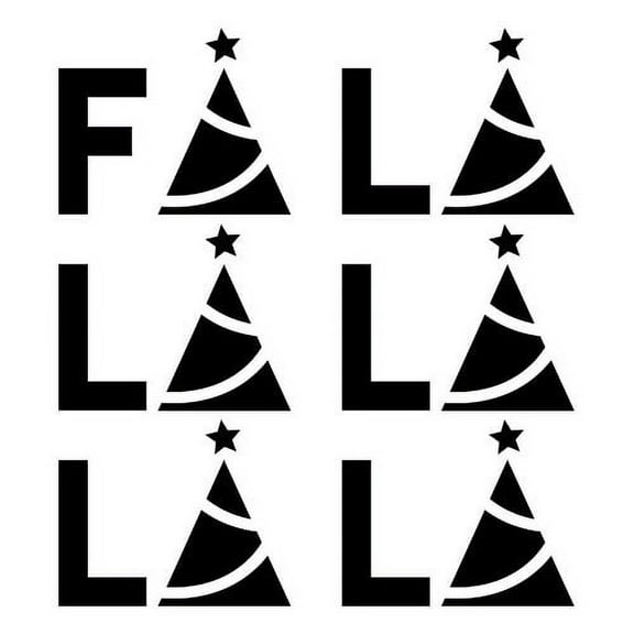 Designer Stencils FS085 FA LA LA Stencil (10 mil plastic)
