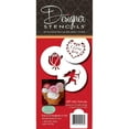 thumbnail image 1 of Designer Stencils I Love You Cupcake and Cookie Stencil (Small), (Cupid, Rose, Heart), Beige/semi-transparent, 1 of 5
