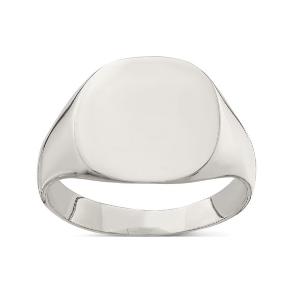 Designer Sterling Silver 14X15mm Closed Back Signet Ring Made In India -Jewelry By Sweet Pea Creations