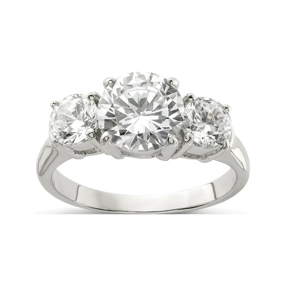 Designer Sterling Silver Cz Ring Made In China -Jewelry By Sweet Pea Creations