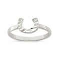 thumbnail image 1 of Designer Sterling Silver Horseshoe Ring Made In United States -Jewelry By Sweet Pea Creations, 1 of 2