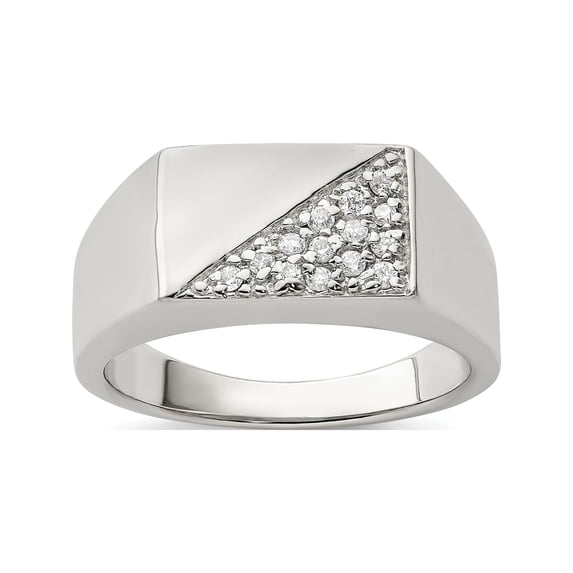 Designer Sterling Silver Men's Cz Ring Made In China -Jewelry By Sweet Pea Creations