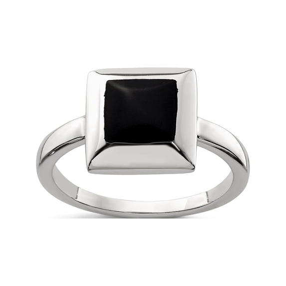 Designer Sterling Silver Onyx Ring Made In Thailand -Jewelry By Sweet Pea Creations