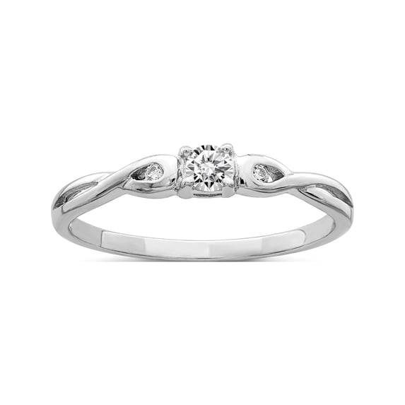 Designer Sterling Silver Rhodium-Plated And Cz Ring Made In Thailand -Jewelry By Sweet Pea Creations