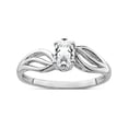 thumbnail image 1 of Designer Sterling Silver Rhodium-Plated White Topaz Ring Made In China -Jewelry By Sweet Pea Creations, 1 of 2