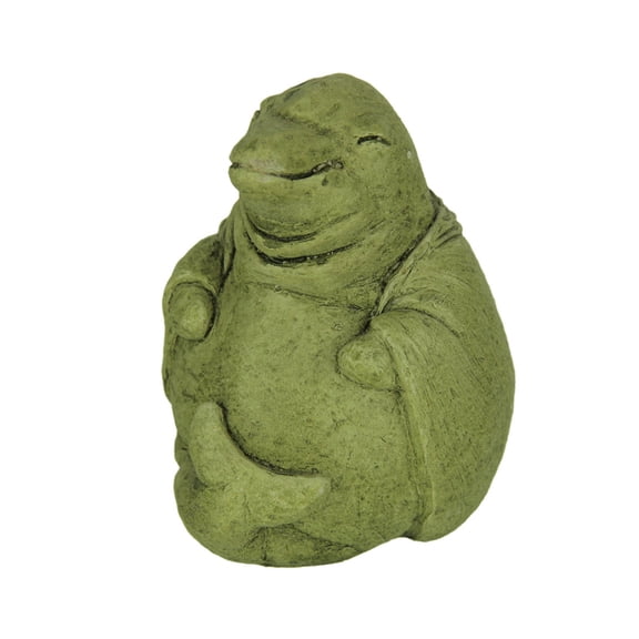 Designer Stone Mossy Green Zen Dolphin Concrete Statue