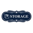 thumbnail image 1 of Designer Storage (Box) Sign (Navy Blue / White) - Small, 1 of 5