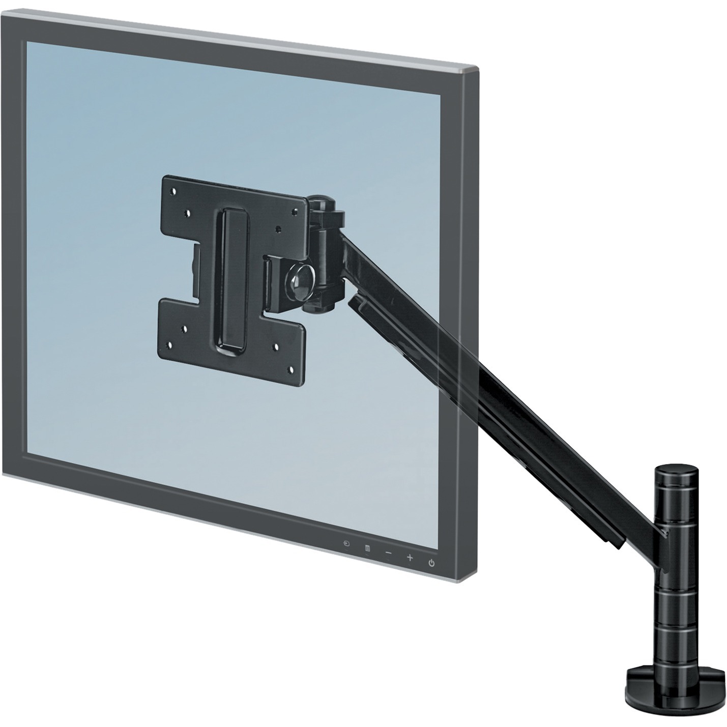 Designer Suites Flat Panel Monitor Arm 180 Degree Rotation, 45 Degree Tilt, 360 Degree Pan, Black, Supports 20 lb - image 1 of 4