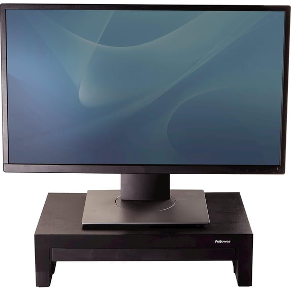 Designer Suites Monitor Riser Stand for Office Desk with Storage Tray