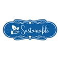 thumbnail image 1 of Designer Sustainable Sign (Blue) - Small, 1 of 5