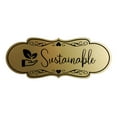 thumbnail image 1 of Designer Sustainable Sign (Brushed Gold) - Medium, 1 of 5