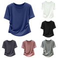 thumbnail image 1 of Designer T Shirt With Waist For Everyday Casual Wear And Fit Blue L, 1 of 4