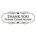 thumbnail image 1 of Designer THANK YOU Please Come Again Sign - White - Medium, 1 of 6