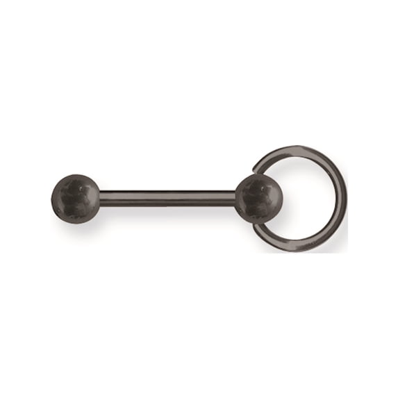 Designer Titanium Solid Bb W Ensl End 12G (2Mm) 5/8 (15Mm) Long 6Mm Balls & Ca Made In China -Jewelry By Sweet Pea Creations