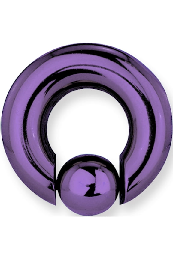Designer Titanium Solid Captive 0G (8.2Mm) 5/8 (15Mm) Dia W 12Mm Ball Dr Made In China -Jewelry By Sweet Pea Creations