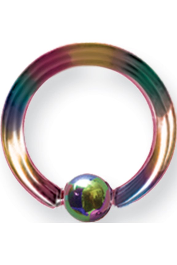 Designer Titanium Solid Captive 10G (2.6Mm) 1/2 (13Mm) Dia W 5Mm Ball Ra Made In China -Jewelry By Sweet Pea Creations