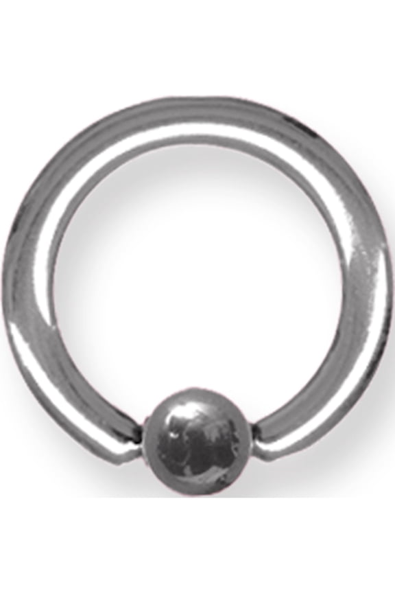 Designer Titanium Solid Captive 10G (2.6Mm) 1/2 (13Mm) Dia W 5Mm Ball Un Made In China -Jewelry By Sweet Pea Creations