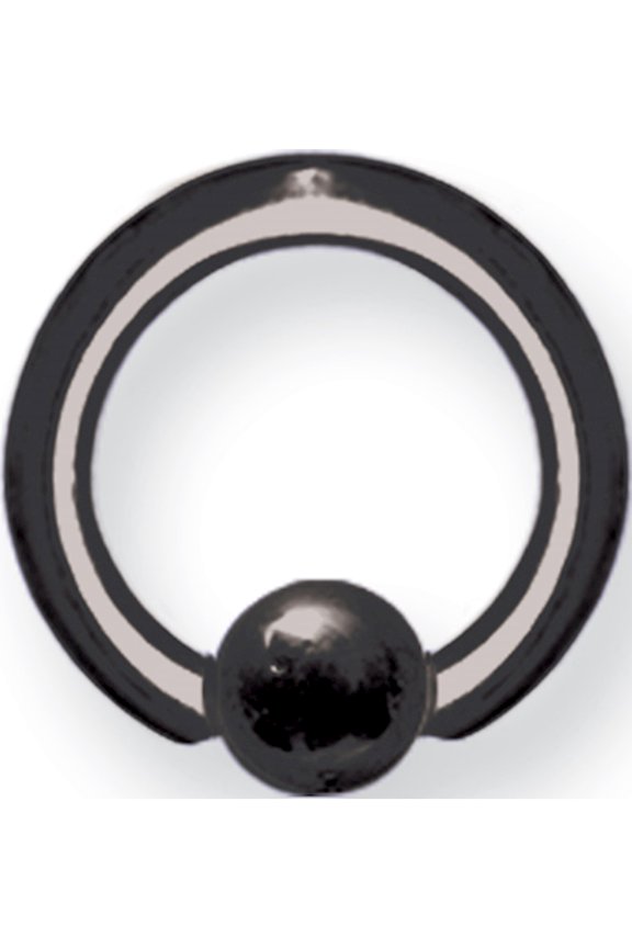 Designer Titanium Solid Captive 10G (2.6Mm) 3/8 (10Mm) Dia W 5Mm Ball Bl Made In China -Jewelry By Sweet Pea Creations