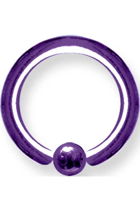 Designer Titanium Solid Captive 10G (2.6Mm) 5/8 (15Mm) Dia W 5Mm Ball Dr Made In China -Jewelry By Sweet Pea Creations
