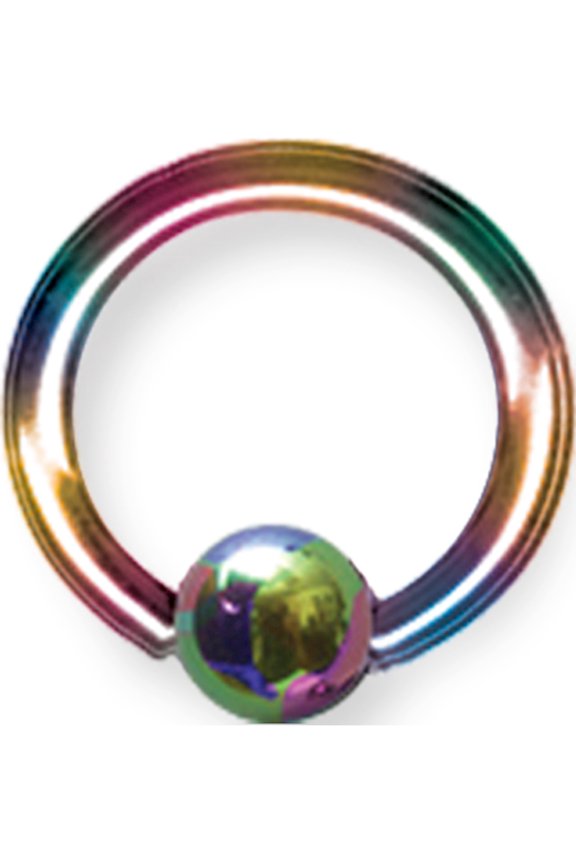 Designer Titanium Solid Captive 10G (2.6Mm) 5/8 (15Mm) Dia W 5Mm Ball Ra Made In China -Jewelry By Sweet Pea Creations