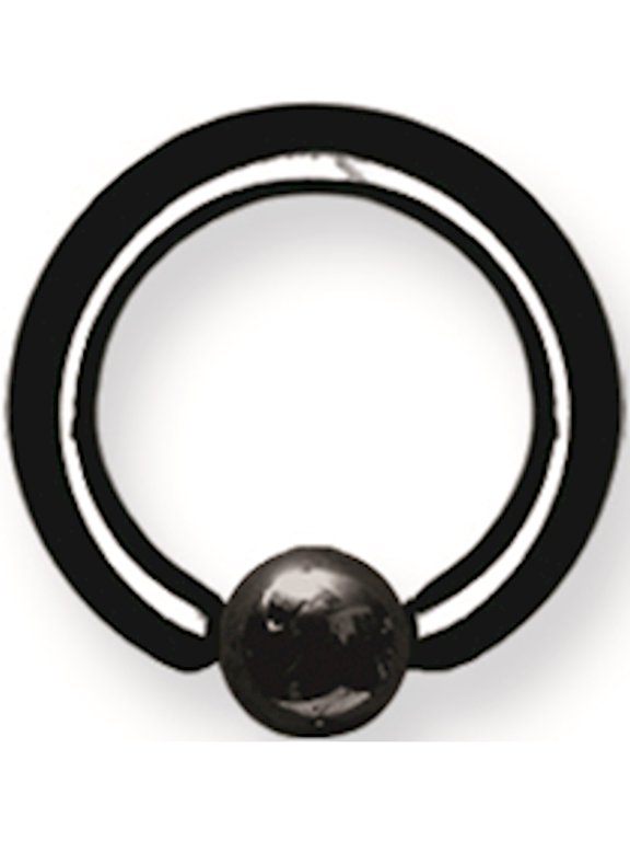 Designer Titanium Solid Captive 10G (2.6Mm) 7/16 (12Mm) Dia W 5Mm Ball B Made In China -Jewelry By Sweet Pea Creations