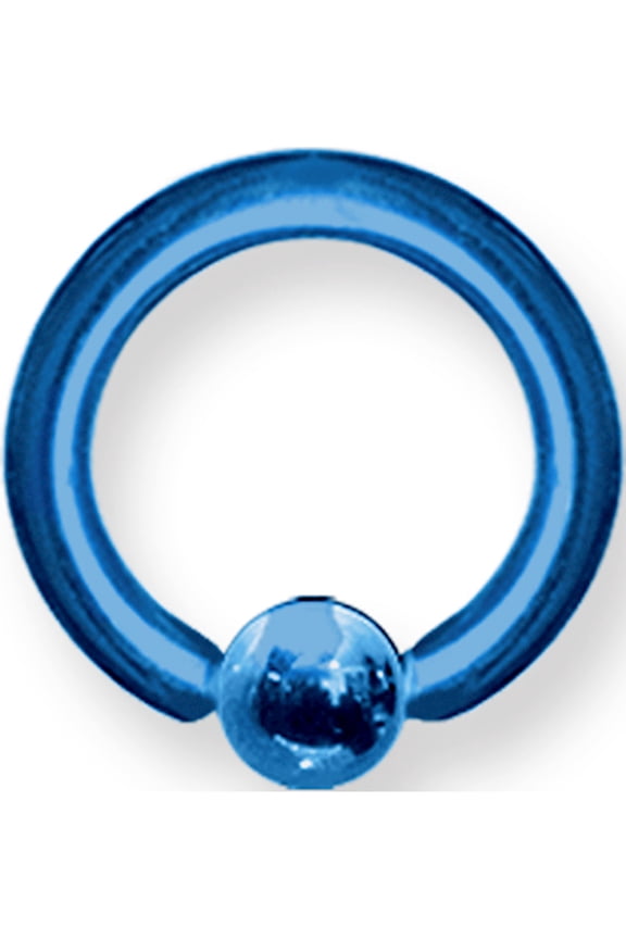 Designer Titanium Solid Captive 10G (2.6Mm) 7/16 (12Mm) Dia W 5Mm Ball C Made In China -Jewelry By Sweet Pea Creations