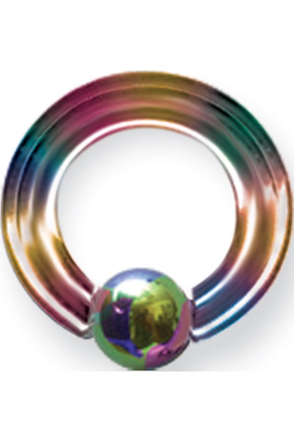 Designer Titanium Solid Captive 10G (2.6Mm) 7/16 (12Mm) Dia W 5Mm Ball R Made In China -Jewelry By Sweet Pea Creations