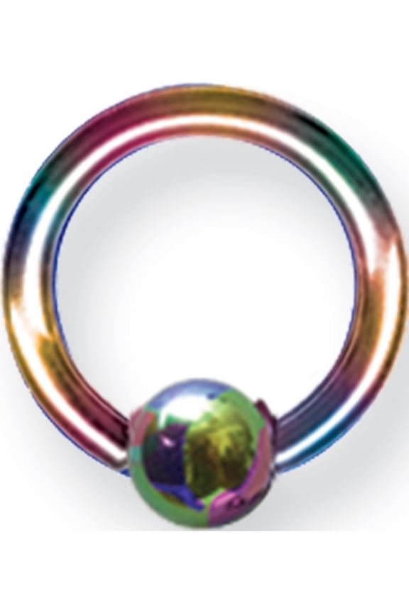 Designer Titanium Solid Captive 12G (2Mm) 3/8 (10Mm) Dia W 4Mm Ball Rain Made In China -Jewelry By Sweet Pea Creations