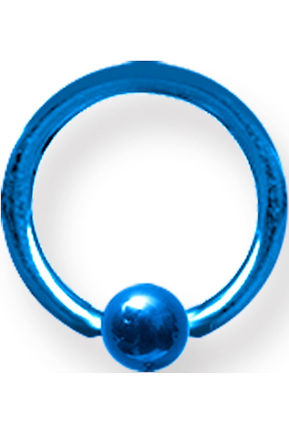 Designer Titanium Solid Captive 14G (1.6Mm) 3/8 (10Mm) Dia W 4Mm Ball Co Made In China -Jewelry By Sweet Pea Creations