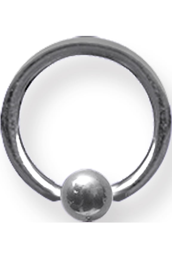 Designer Titanium Solid Captive 14G (1.6Mm) 3/8 (10Mm) Dia W 4Mm Ball Un Made In China -Jewelry By Sweet Pea Creations